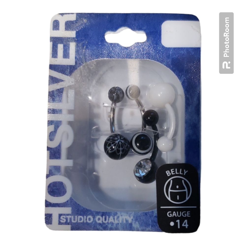 Hot Silver belly jewelry